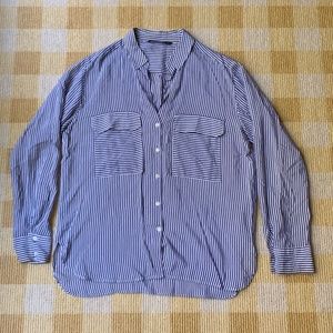 Zara Stripe Button Down Shirt